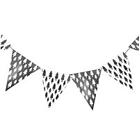 Вимпели Ялинки біло-срібні