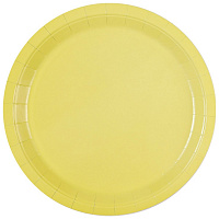 Товары для праздника|Сервировка стола|Тарелки|Тарелки пастель (желтые) 23см