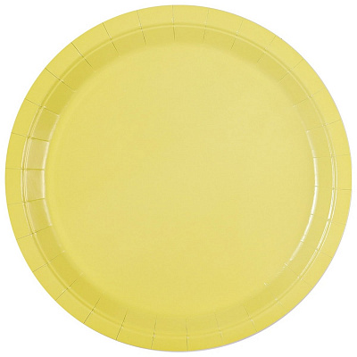 Тарілки пастель (жовті) 23см
