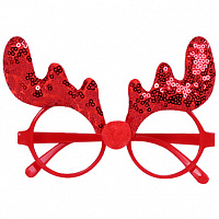 Окуляри Оленя з носом (червоні)