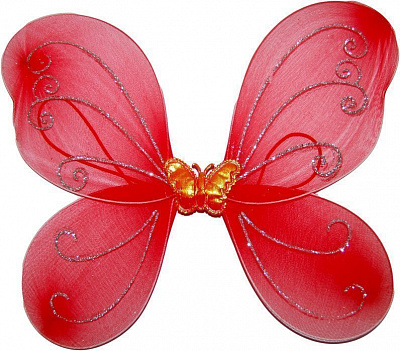 Крила метелика дитячі червоні