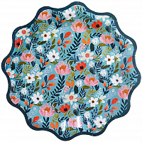 Тарелки цветы (зеленая) 18см