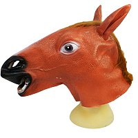 Маска Лошади коричневая (резина)