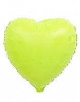 Повітряні кульки|Шары фольгированные|Серця|Куля фольгована 46см серце макарун (зелене)