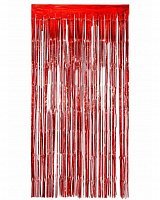 Штора из фольги (красная) 2х1 м Штора из фольги (красная) 2х1 м
