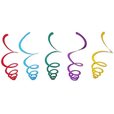 Спираль фольга (разноцветная)