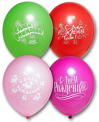 Воздушный шар С Днем рождения 12"