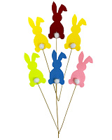 Набор топперов пасхальные Зайчики 6