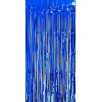 Штора из фольги (синяя) 2х1 м