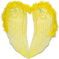 Крылышки Ангелочек узоры (желтые)
