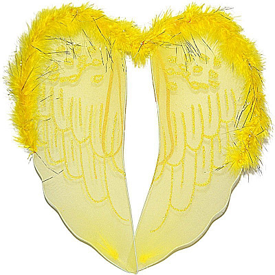 Крила янгола з візерунком жовті