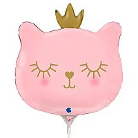 Мини-фигура Кошечка с короной розовая Мини-фигура Кошечка с короной розовая