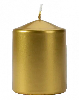 Свеча золотая 6 см