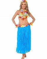 Гавайський костюм із довгою спідницею (синій)