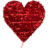 Праздники|Украшения для романтиков|Подвески|Пиньята Сердце красное