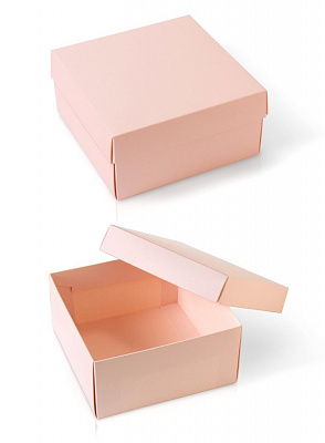 Коробка складна 20х20х10 см рожева