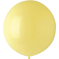 Воздушные шарики|Шары латексные|Круглые|Воздушный шар 18" макарун желтый