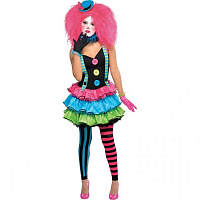 Тематические вечеринки|Злой клоун|Аксессуары к костюмам|Костюм Клоунессы 14-16 лет