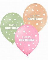 Воздушный шар HB горошек макарун 30см Воздушный шар HB горошек макарун 30см