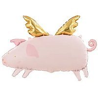 Шар фигура Поросенок с крыльями 72х46 см
