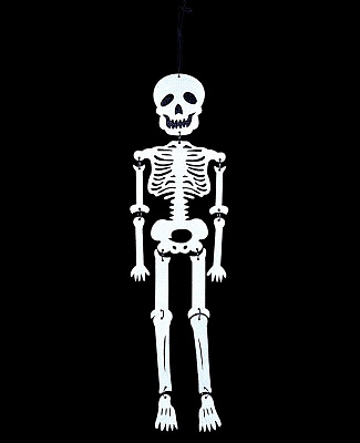 Скелет велюр білий 55 см