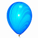 Воздушный шар Агат голубой 12"