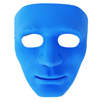 Маска лицо человека (Синяя)