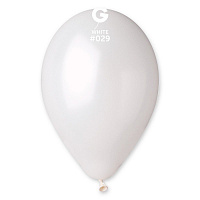День Рождения|Взрослый день рождения|Воздушный шар металлик белый 12"
