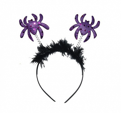 Ріжки Хелловін фіолетовий павук