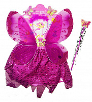Товары для праздника|Детские карнавальные костюмы|Детские наборы|Набор феи-бабочки с юбкой (малиновый)