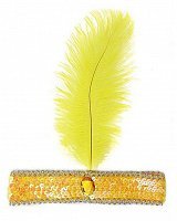Пов'язка з пером маленька (жовта) Пов'язка з пером маленька (жовта)