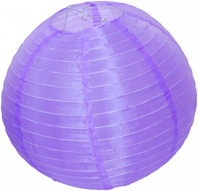 Ліхтарик тканина 25 см фіолетовий