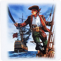 День Народження|Пираты|Сувеніри|Магніт Піратський капітан із шаблею