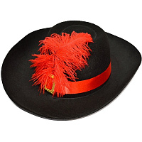 Капелюх Мушкетер чорний