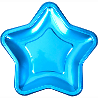 Тарелки Звезда (голубая) 18см