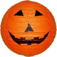 Тематические вечеринки|Детский Halloween|Декорации|Фонарик подвесной Тыква 30 см.