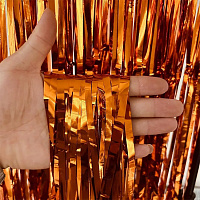 Штора из фольги (бронзовая) 2х1 м