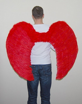 Крила гігант червоні 100х80 см