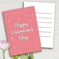 Листівка міні Happy Valentine`s Day Листівка міні Happy Valentine`s Day