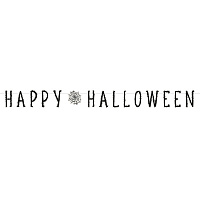 Гирлянда-буквы Happy Halloween Паутина