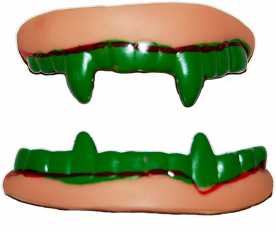 Зубы вампира зеленые