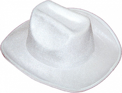 Шляпа Ковбоя велюр (белая)