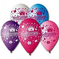 Воздушные шарики|Шарики на день рождения|Девочке|Воздушный шар Princess 12"
