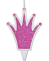 Свічка корона рожева