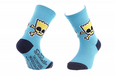 Шкарпетки дит Сімпсони Барт блакитні (31-34)