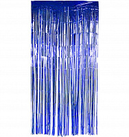 Штора из фольги (синяя) 3х1 м