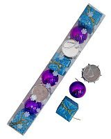 Набір Новорічних  іграшок (різнокольорових) 8 од