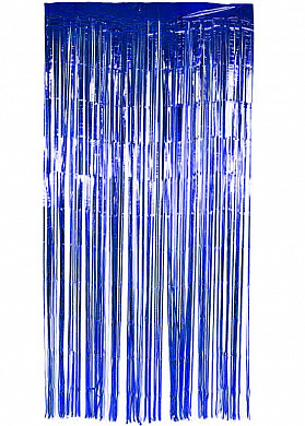 Штора из фольги (синяя) 3х1 м - фото 1 | 4Party