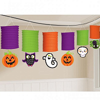 Тематичні вечірки|Детский Halloween|Декорації|Гірлянда ліхтарики Хелловін