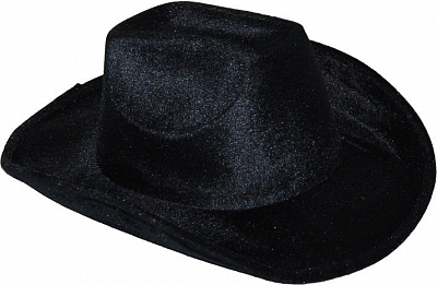 Шляпа Ковбоя велюр (черная)